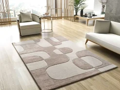 Tapis intérieur ATTICGO crème rectangulaire géométrique 200x290 cm LENA