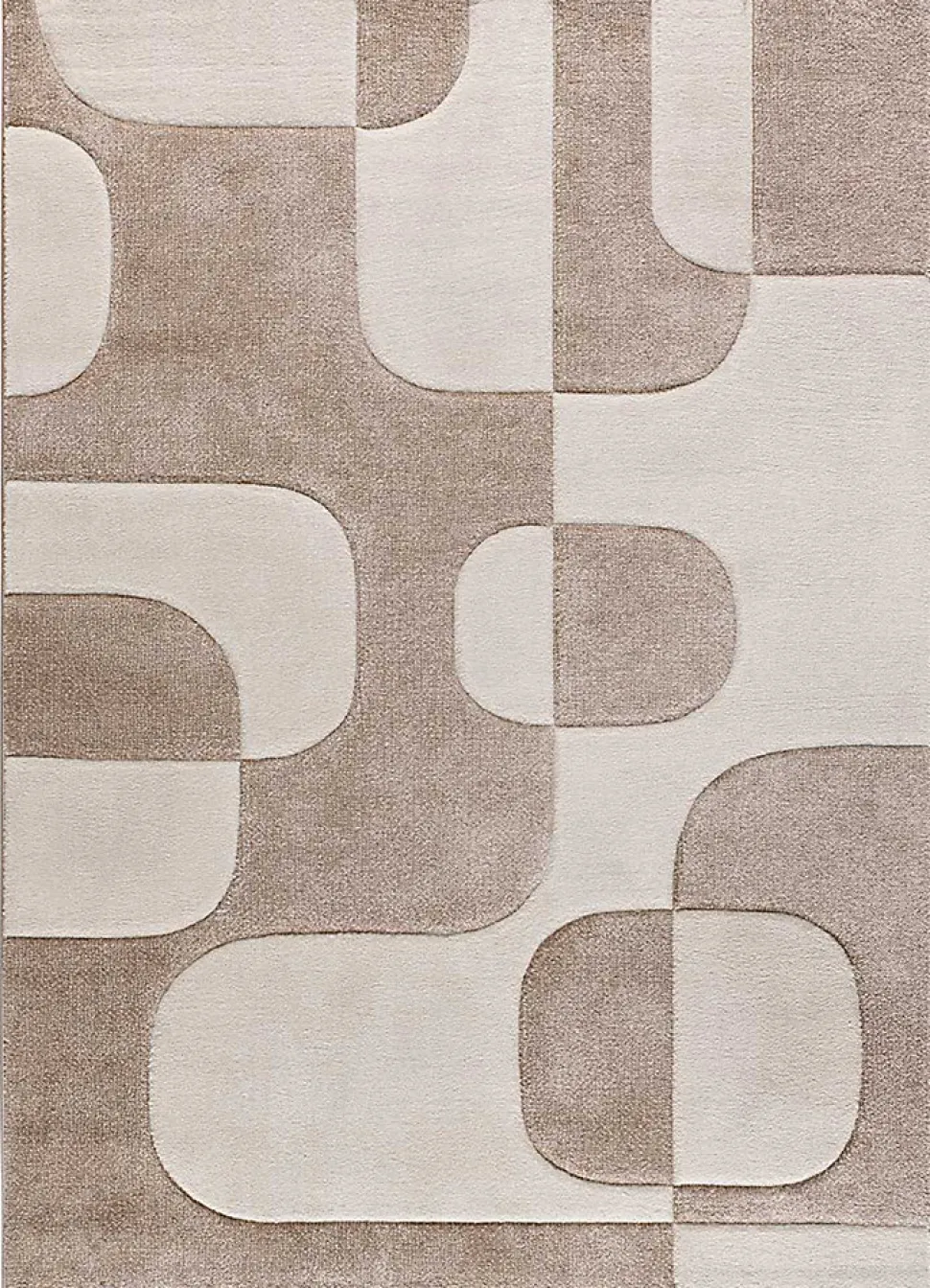 Tapis intérieur ATTICGO crème rectangulaire géométrique 200x290 cm LENA