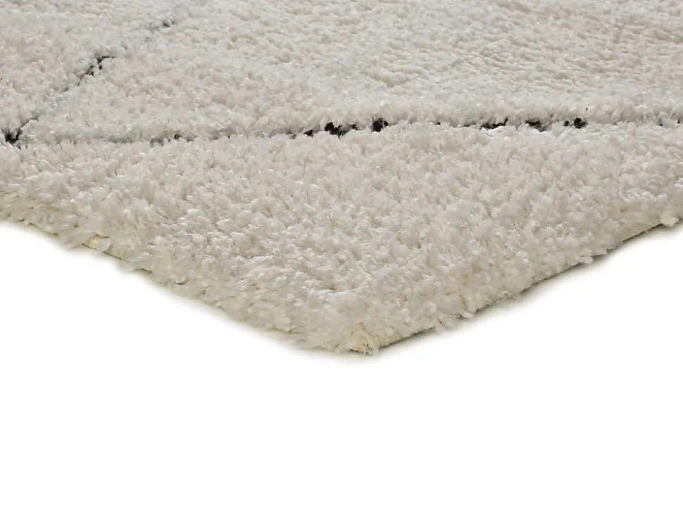 Tapis intérieur ATTICGO crème rectangulaire shaggy 120x170 cm ATESA