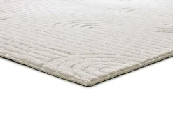 Tapis intérieur ATTICGO crème rectangulaire géometrique avec relief 200x290 cm ESTILO
