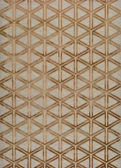 Tapis intérieur ATTICGO cuivre rectangulaire géométrique 120x170 cm LANA