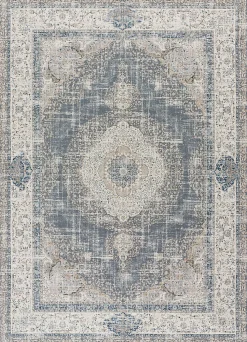 Tapis intérieur ATTICGO gris rectangulaire vintage 80x150 cm NEILA