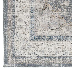 Tapis intérieur ATTICGO gris rectangulaire vintage 80x150 cm NEILA