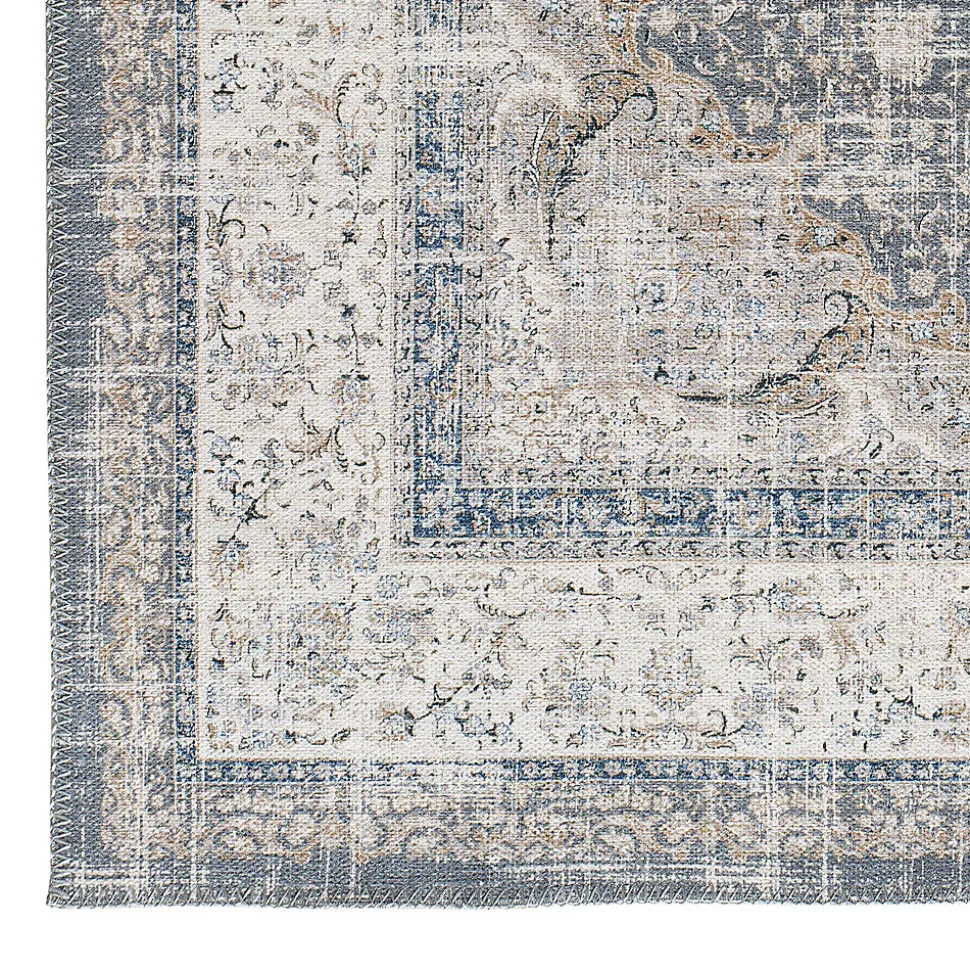 Tapis intérieur ATTICGO gris rectangulaire vintage 80x150 cm NEILA