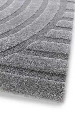 Tapis intérieur ATTICGO gris rectangulaire scandinave 120x170 cm SNOWY