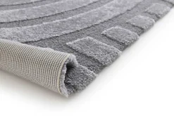 Tapis intérieur ATTICGO gris rectangulaire scandinave 80x150 cm SNOWY
