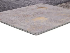 Tapis intérieur ATTICGO gris rectangulaire abstrait 140x200 cm NEILA