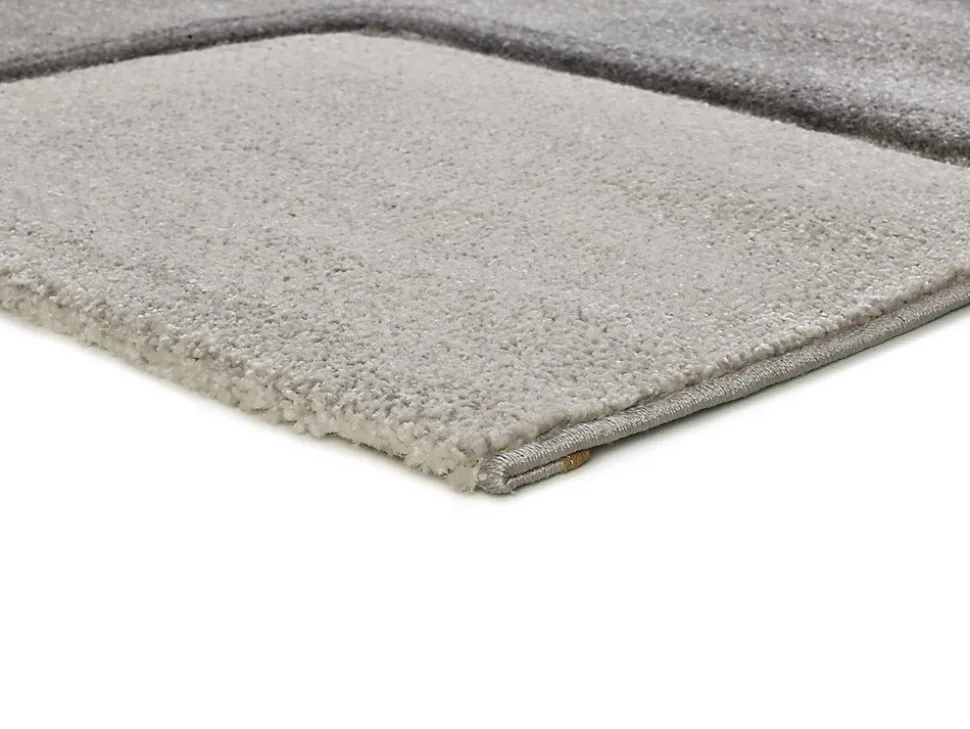 Tapis intérieur ATTICGO gris rectangulaire abstrait 140x200 cm MEDEL