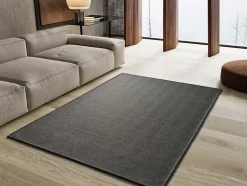 Tapis intérieur ATTICGO gris rectangulaire uni 60x120 cm ESPIGA