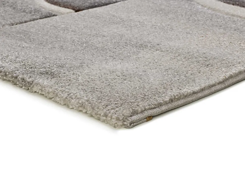 Tapis intérieur ATTICGO gris rectangulaire abstrait 140x200 cm MEDEL