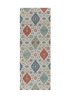 Tapis intérieur ATTICGO multicolore rectangulaire dessins colorés 52x200 cm RICCI