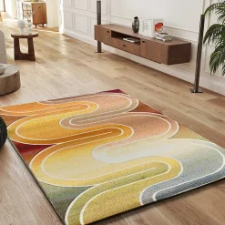 Tapis intérieur ATTICGO multicolore rectangulaire géométrique 120x170 cm SYBIL