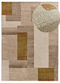 Tapis intérieur ATTICGO multicolore rectangulaire géométrique 140x200 cm MELFI