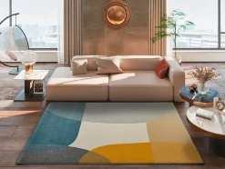 Tapis intérieur ATTICGO multicolore rectangulaire géométrique 140x200 cm MONIC