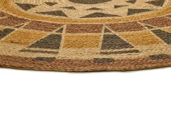 Tapis intérieur ATTICGO multicolore rond ethnique diam.120 cm TONGA