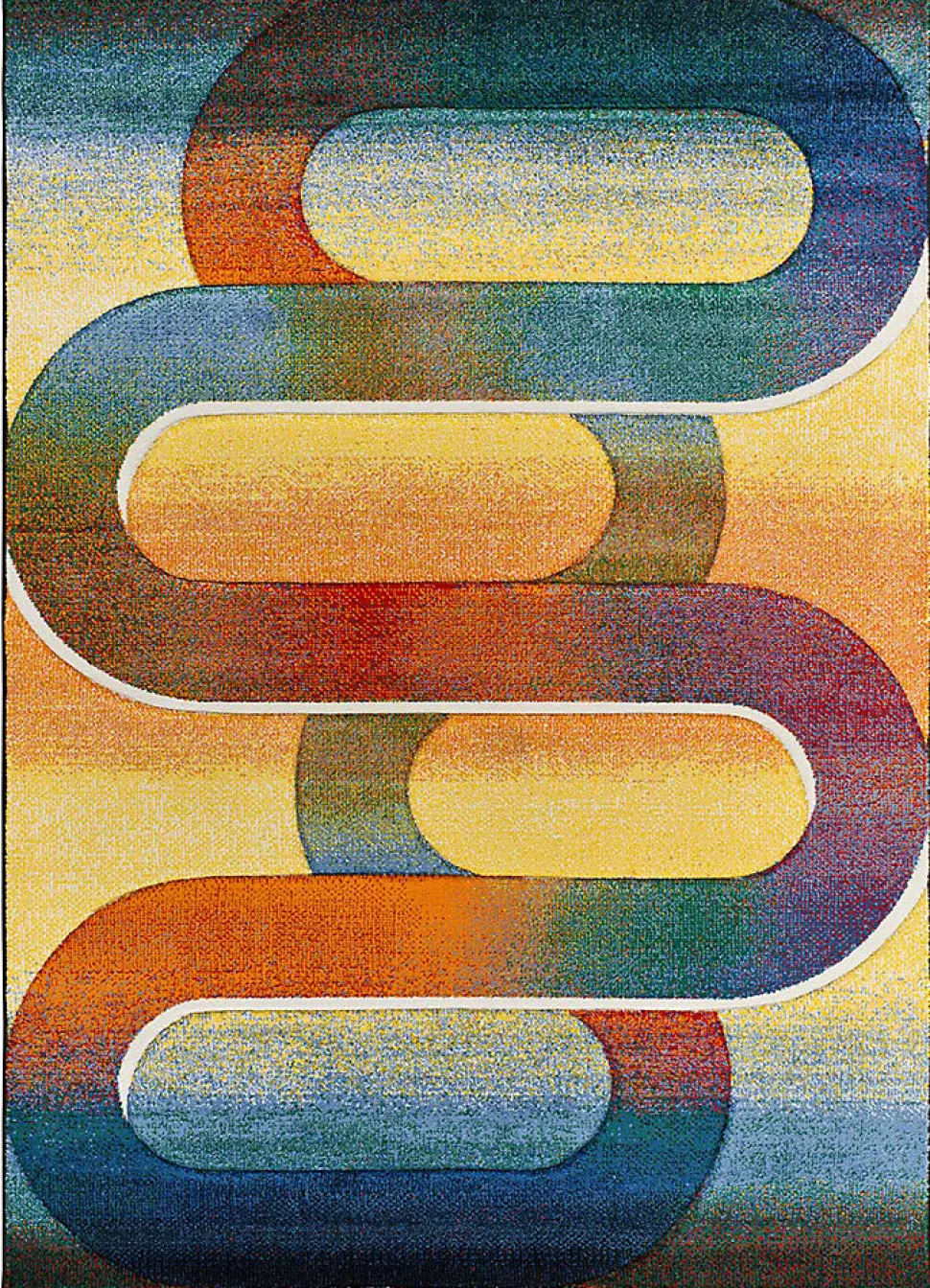 Tapis intérieur ATTICGO multicolore rectangulaire géométrique 160x230 cm SYBIL