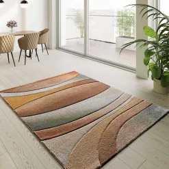 Tapis intérieur ATTICGO multicolore rectangulaire abstrait 80x150 cm SORA