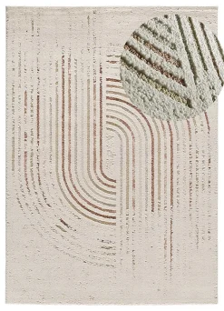 Tapis intérieur ATTICGO multicolore rectangulaire scandinave 160x230 cm CANDELA