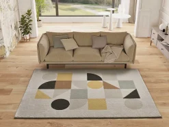 Tapis intérieur ATTICGO multicolore rectangulaire scandinave 80x150 cm DOMUS