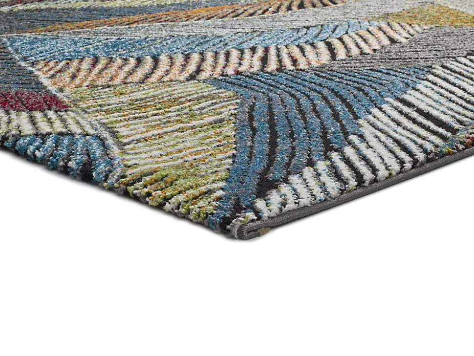 Tapis intérieur ATTICGO multicolore rectangulaire abstrait 120x170 cm KOBY