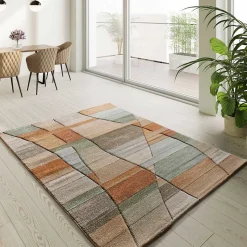 Tapis intérieur ATTICGO multicolore rectangulaire abstrait 80x150 cm SORA