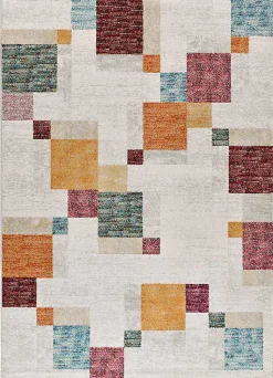Tapis intérieur ATTICGO multicolore rectangulaire géométrique 160x230 cm EIDER