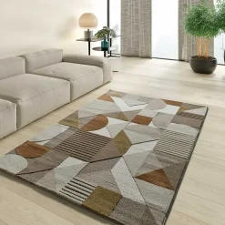 Tapis intérieur ATTICGO multicolore rectangulaire géométrique 140x200 cm MELFI
