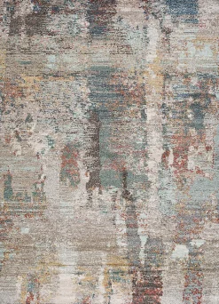 Tapis intérieur ATTICGO multicolore rectangulaire abstrait 160x230 cm AMIRA