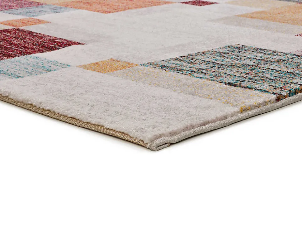 Tapis intérieur ATTICGO multicolore rectangulaire géométrique 80x150 cm EIDER