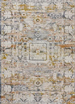 Tapis intérieur ATTICGO multicolore rectangulaire vintage 77x150 cm SPRINGS