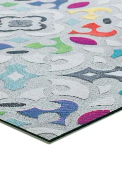 Tapis intérieur ATTICGO multicolore rectangulaire dessins colorés 52x200 cm RICCI