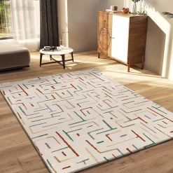 Tapis intérieur ATTICGO multicolore rectangulaire géométrique 133x190 cm BERUTI