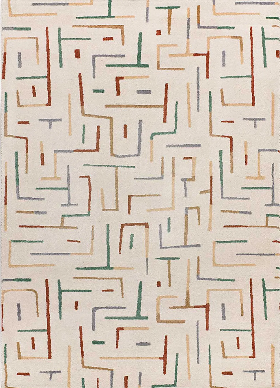 Tapis intérieur ATTICGO multicolore rectangulaire géométrique 133x190 cm BERUTI