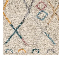 Tapis intérieur ATTICGO multicolore rectangulaire berbère 160x230 cm ULAI