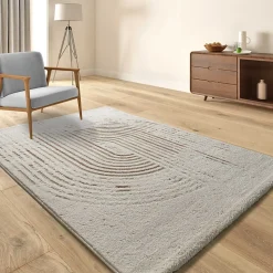 Tapis intérieur ATTICGO multicolore rectangulaire scandinave 120x170 cm CANDELA