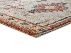 Tapis intérieur ATTICGO rouille rectangulaire éthnique 80x120 cm PARMA