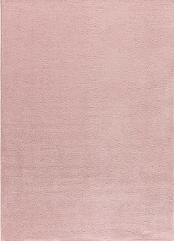 Tapis intérieur ATTICGO rose rectangulaire uni 80x150 cm CORALINE