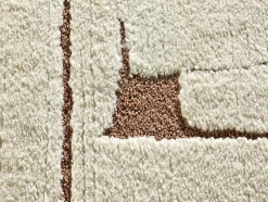 Tapis intérieur ATTICGO rouille rectangulaire scandinave 120x170 cm CANDELA