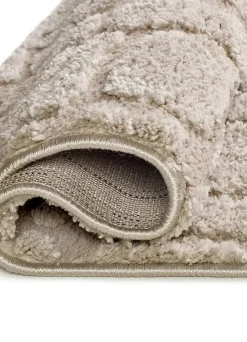 Tapis intérieur ATTICGO taupe rectangulaire scandinave avec relief 190x285 cm JUNO