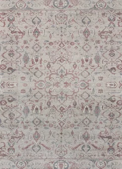 Tapis intérieur ATTICGO terracotta rectangulaire vintage 120x170 cm MANDALA