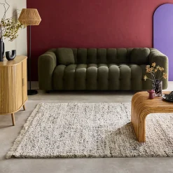 Tapis intérieur avec motif tacheté. crème. 120 x 170 cm