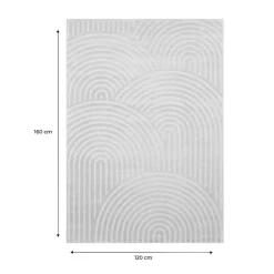 Tapis intérieur motif arches beige 120 x 160 cm - Brad