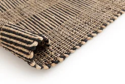 Tapis jute et coton GoodHome L.150 x l.80 cm