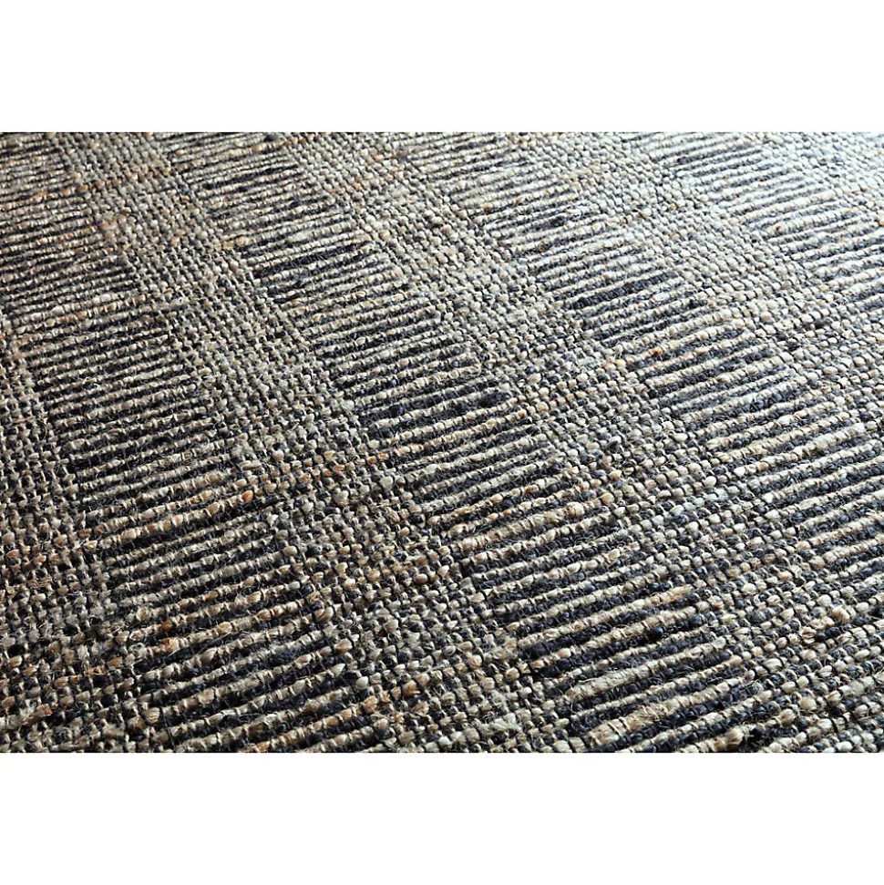 Tapis jute et coton GoodHome L.170 x l.120 cm