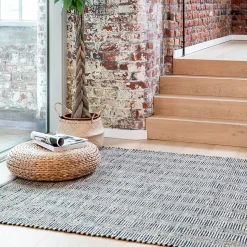 Tapis jute et coton GoodHome L.170 x l.120 cm