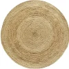 Tapis jute naturel Deko & Co ⌀120 cm