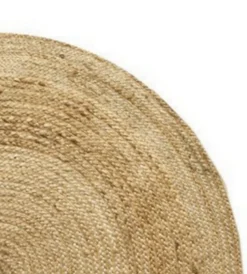 Tapis jute naturel Deko & Co ⌀120 cm