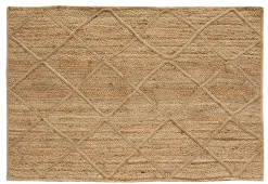 Tapis jute naturel losange Deco&Co L.230 x l.160 cm