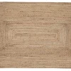 Tapis jute naturel rectangle Deco&Co L.180 x L.120 cm