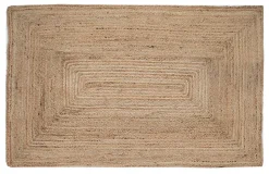 Tapis jute naturel rectangle Deco&Co L.180 x L.120 cm